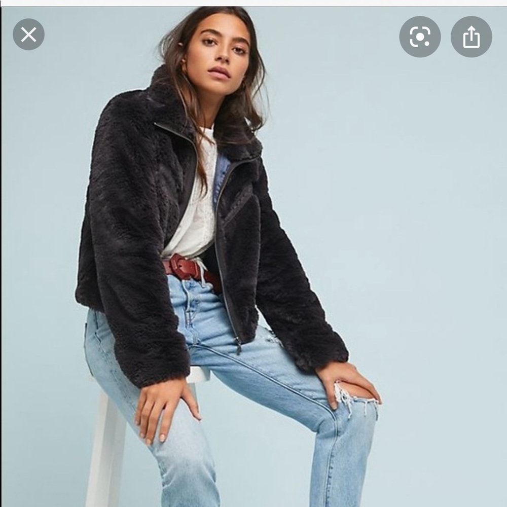 Anthropologie faux Fur Jacket, Size XL